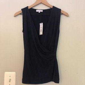 NEW/NWT Michael Stars Navy Blue Surplice Tank